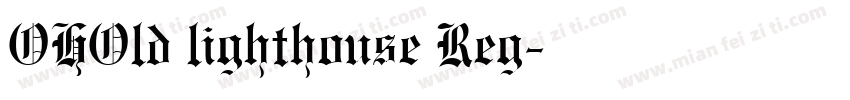 OHOld lighthouse Reg字体转换